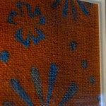 stenciled artwork