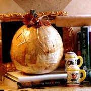 decoupaged pumpkin