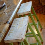 stenciled bar stools