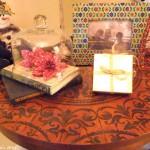 stenciled tabletop