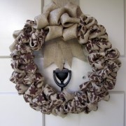 burlap wreath