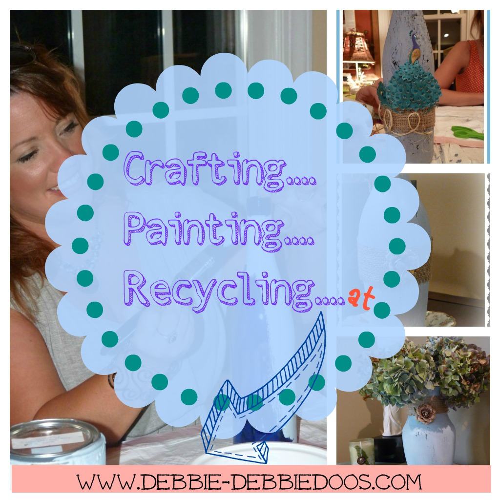 Crafting, painting, recycling craft projects
