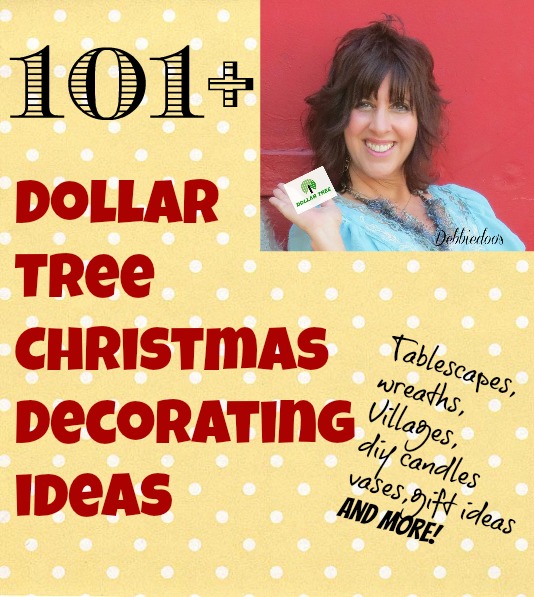 Dollar tree Craft Christmas ideas {Party announcement}