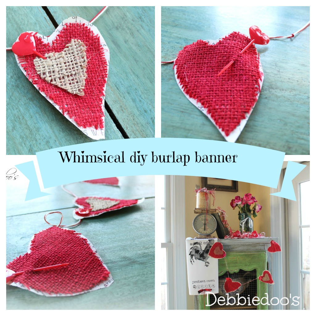 whimsical burlap banner