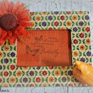 Spring vignette and frame