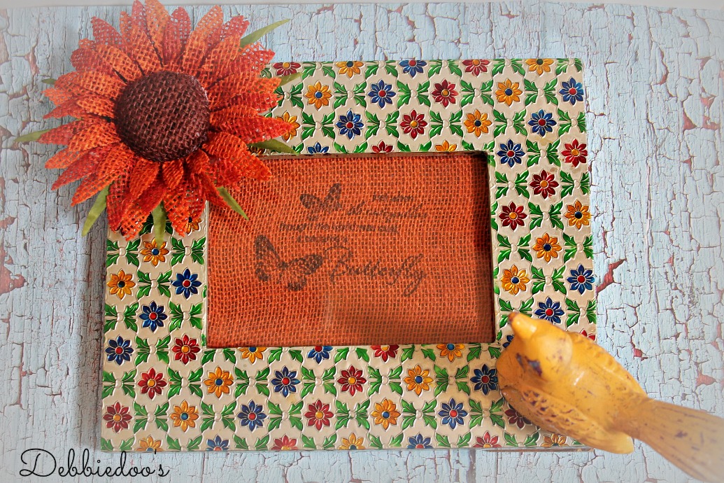 Spring vignette and frame