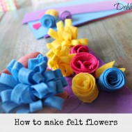 How to make felt flowers