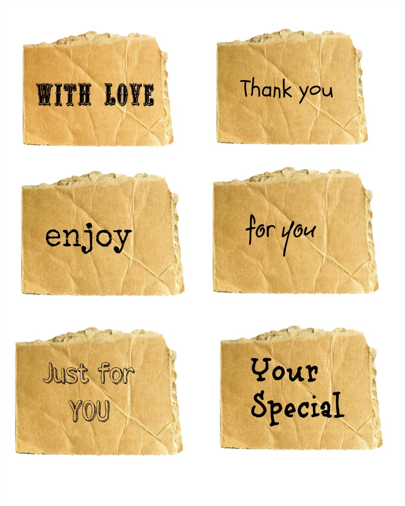 Special gift tags