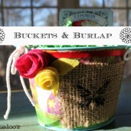 buckets and burlap