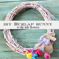 diy burlap bunny
