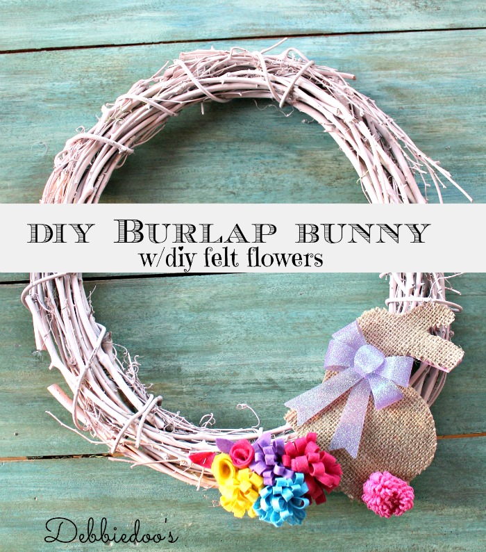 diy burlap bunny