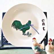 dinnerware with a sharpie