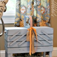 Vintage sewing basket