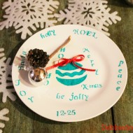 Christmas sharpie plate 011