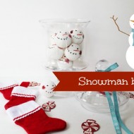 How to make snowman balls