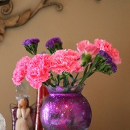 glittered dollar tree vase 002