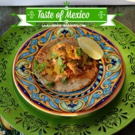 Taste of Mexico with Green chicken chile tacos