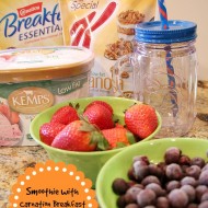 How to make a smoothie with Carnation Breakfast essentials French Vanilla