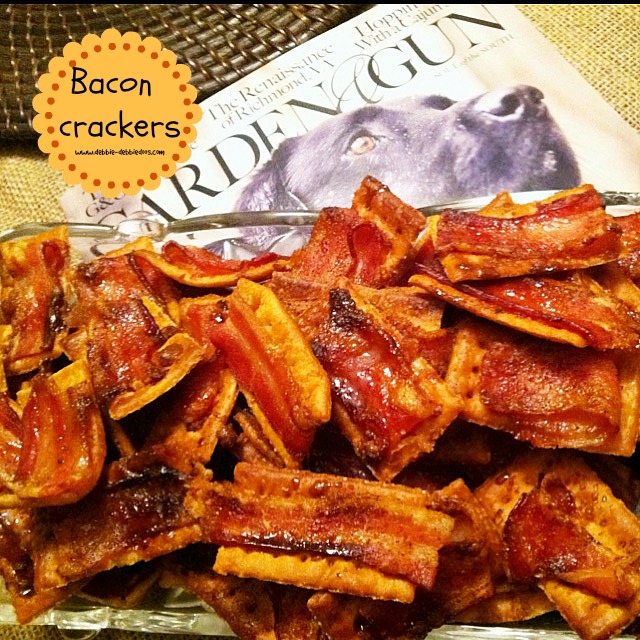 How to make bacon crackers Debbiedoos