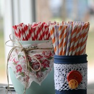 Painting cans and mason jars for a wedding
