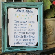 Porch rules printable