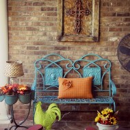 cozy fall porch