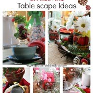 Easy last minute table scape ideas