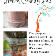 Creating your own French Country Pots