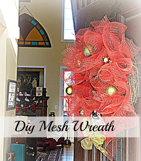 How to make a Christmas Mesh wreath