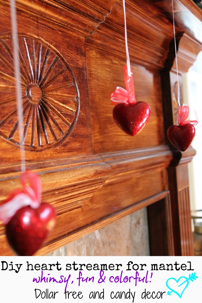 Valentine Mantel 2013 Purple, red pink and Pinecones - Debbiedoo's