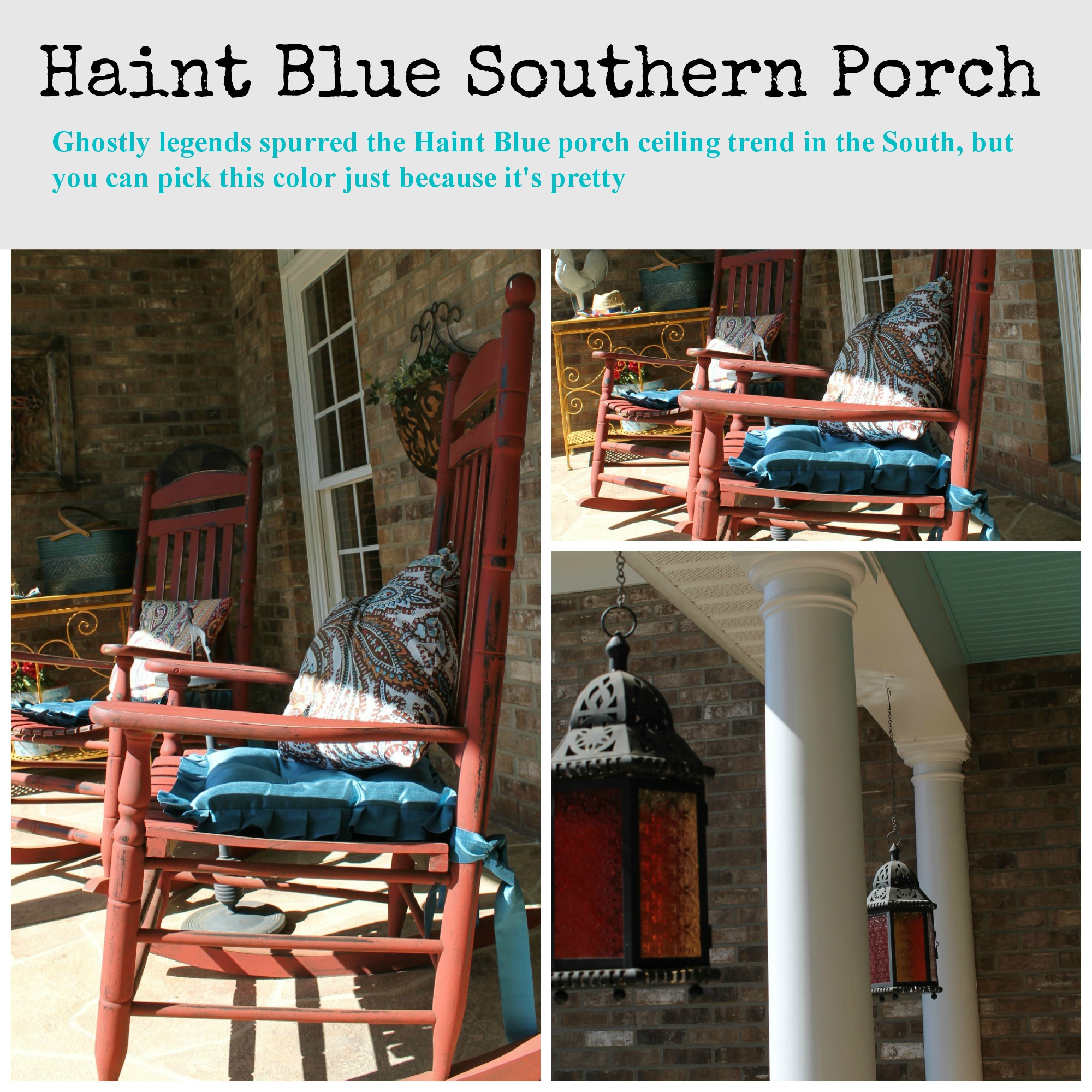 Southern Porch Painted Haint Blue Debbiedoos