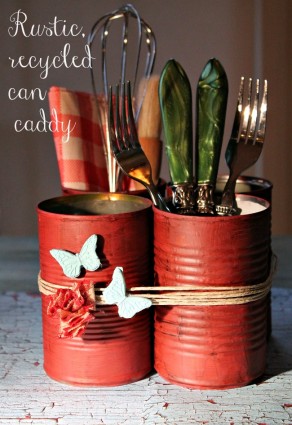 Painting cans and how to decorate with them - Debbiedoos