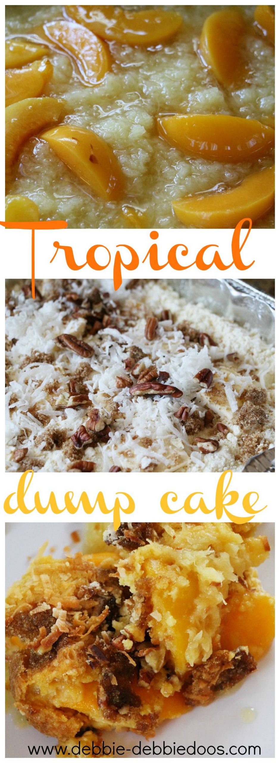 How to make a tropical dump cake - Debbiedoos